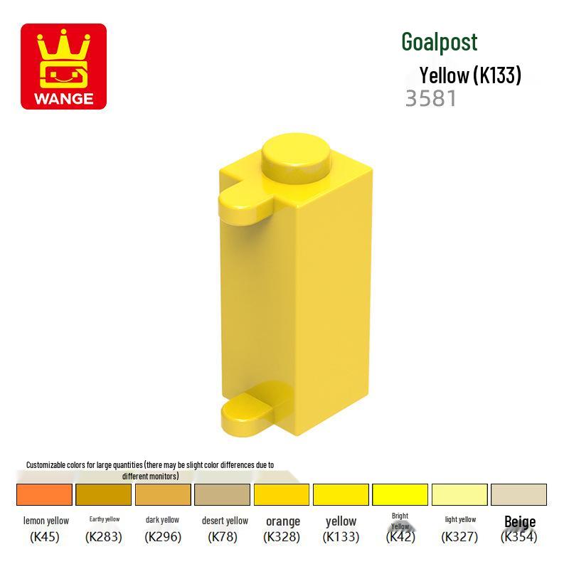 

Конструктор из мелких деталей Wange: Набор развивающих игрушек для дверного косяка, совместимый с наборами 3581. 0.1kg (~109 pcs) жёлтый