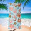Korallenriff-Print Strandtuch, Lebendiges Exotisches Meeresdesign Leicht Schnelltrocknend Mikrofaser für Pool Yoga Camping Reisen Spaß