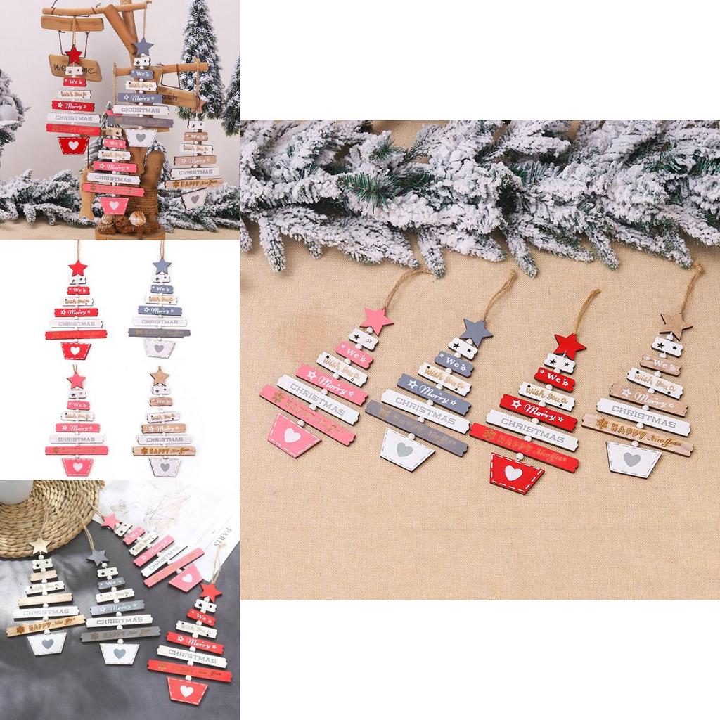 Festive Wooden Christmas Hanging Ornaments Perfect For Tree And Home Decoration