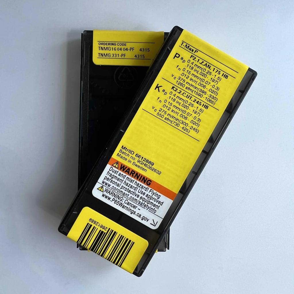 Original Sandvik / TNMG160404-PF 4315 / CNC Lathe Carbide Blade 10 Pcs
