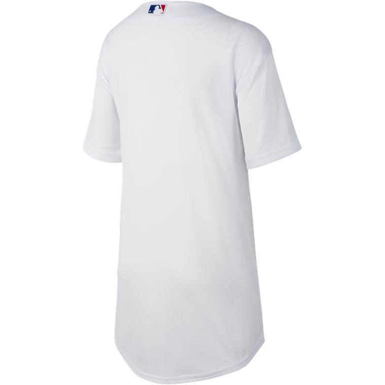 Nike T-Shirt Letter Print Single Button Short Sleeve American Vintage Kids Tops White DZ3688-100