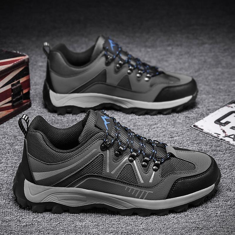 Men's Low-top Sports and Leisure Shoes Spring New Youth Fashion Trend Outdoor Lace-up Hiking Shoes