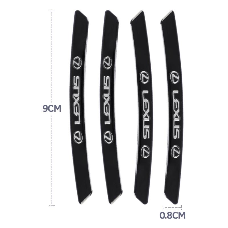 4ks Nálepky na středové krytky kol auta Dekorace Pro Lexus FSPORT LBX NX RX 350h 450h ES UX 300e GS GX IS LS LX CT LC RC