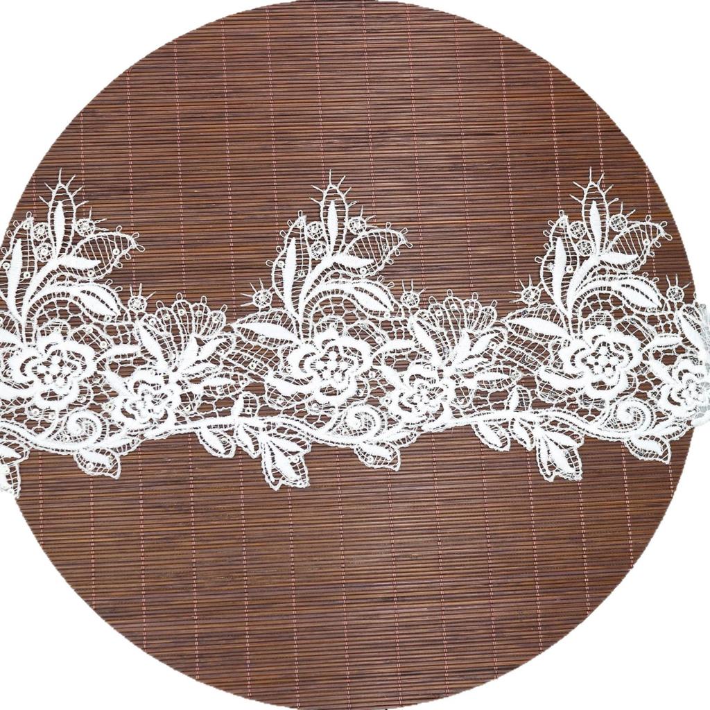Delicate Fish Silk Line Milk Silk Color Scheme 3 Centimeter Beads Lace Water Soluble Hollow Cheongsam Accessories Lace