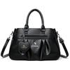  Tote Bag Women Faux Leather Multi Compartment Daily Casual