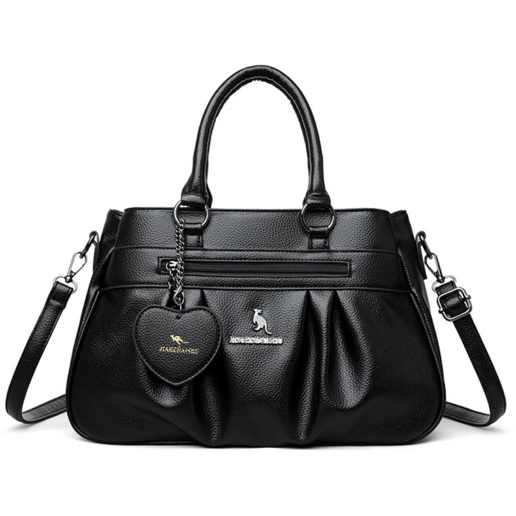  Tote Bag Women Faux Leather Multi Compartment Daily Casual