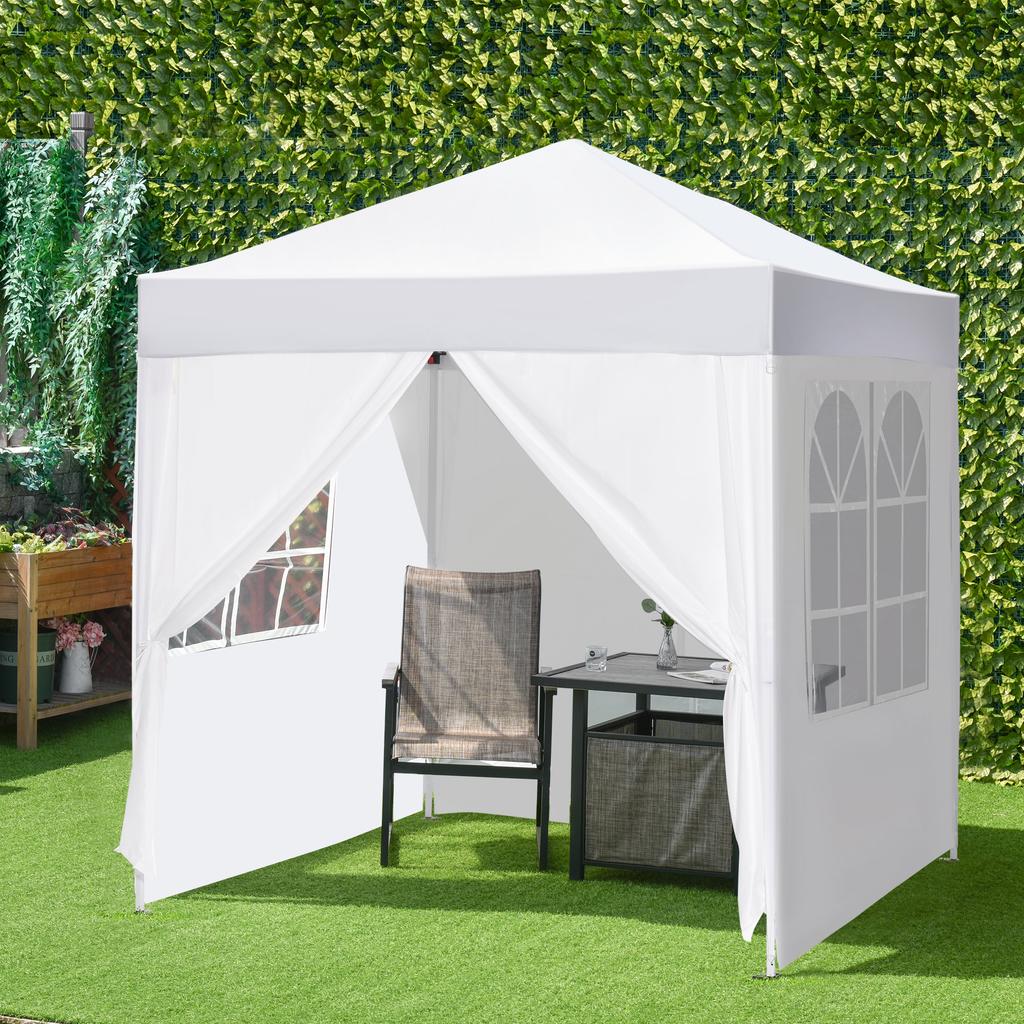 Pop Up Gazebo Canopy, size (2 x2m)-White