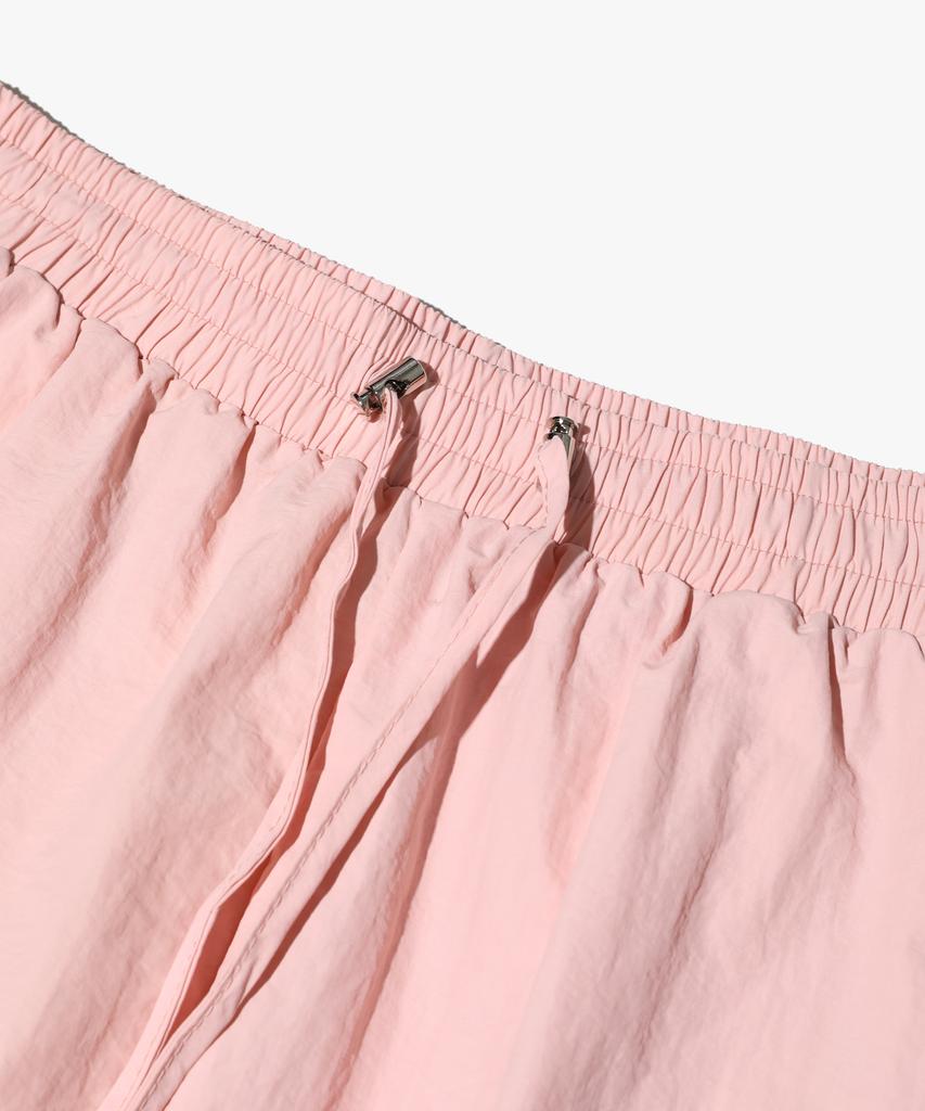 LOSSYROW String Cargo Long Skirt Pink