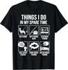 Dinge, die ich in meiner Freizeit mache Lustiges Angel-Humor-T-Shirt