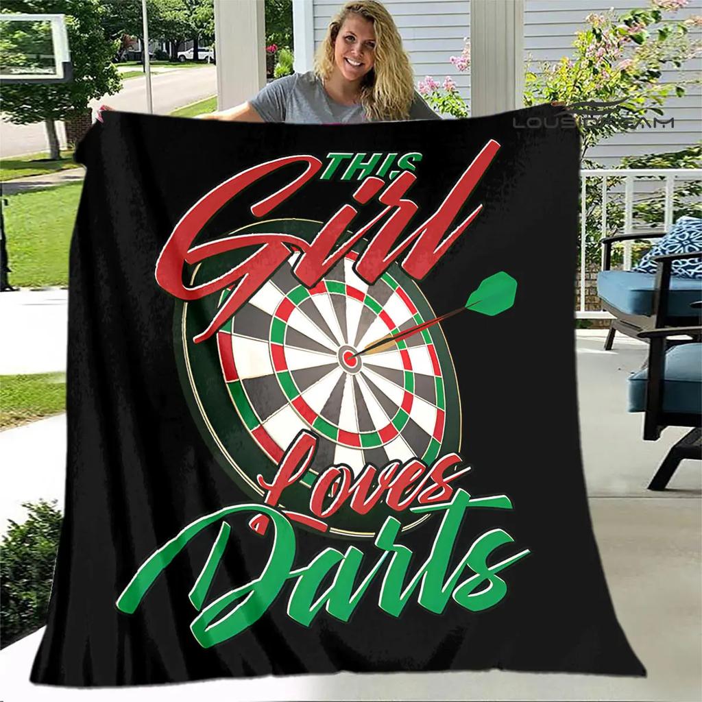 Sports dart target printing blanket warming Warm Pretty Flannel Soft Comfortable Home Travel Blanket