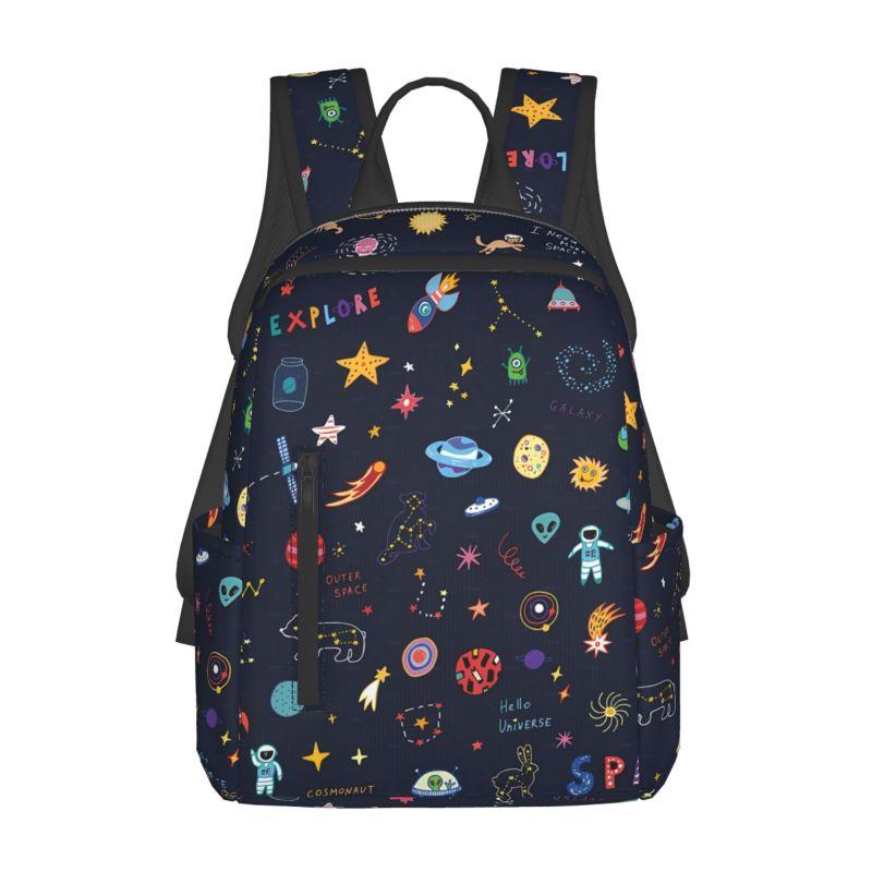 Full Print Rainbow Sorbet Backpack for Boy/Girls Best Gifts 2D Flat Cartoon SchoolBag for Children Bags