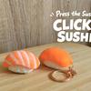 Sushi Clicker Anti-Stress Fidget Toy 3D Printed Food Keychain Portable Sensory Gadget for Office Workers Stress Relief