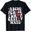 Valentines Day Alphabet Teacher Students Valentines Day Cotton Men T Shirt