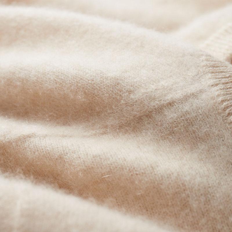 Men's Cashmere Sweater Qinghe Cashmere 30% Cashmere 70% Wool Men's Autumn and Winter Cashmere Pullover Soft and Warm