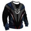 Men‘s Long Sleeve Mechanic Graphic 3d Print Top Autumn Vintage Casual Sports T-shirts