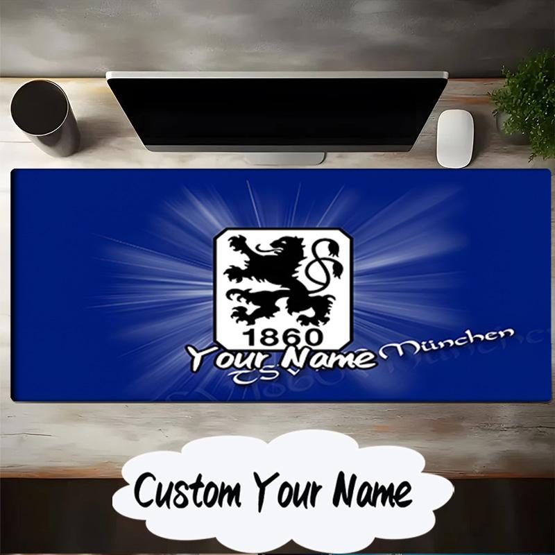 Custom Name Mouse Pad Club Crest Munchen Design Mouse Pad, Gaming Mouse Pad, Keyboard Pad, Desk Decor for Computer Notebook Fan Birthday Gift
