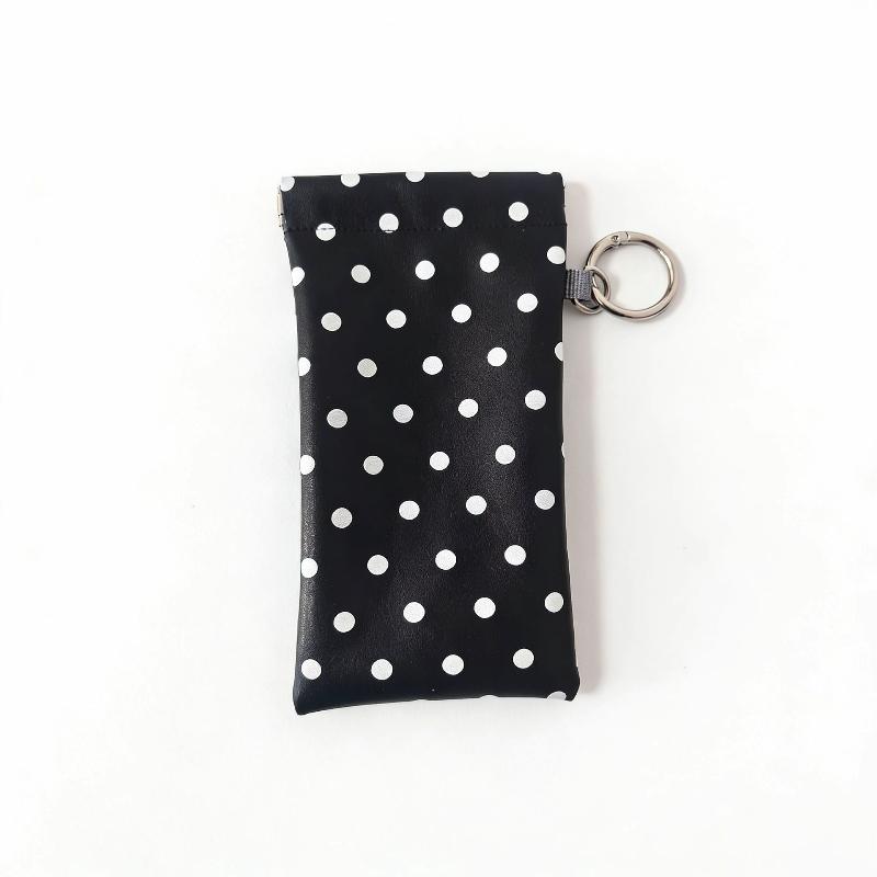 Protective Eyeglass Case Polka Dot Design Sunglasses Pouch for Fashionable Added Style