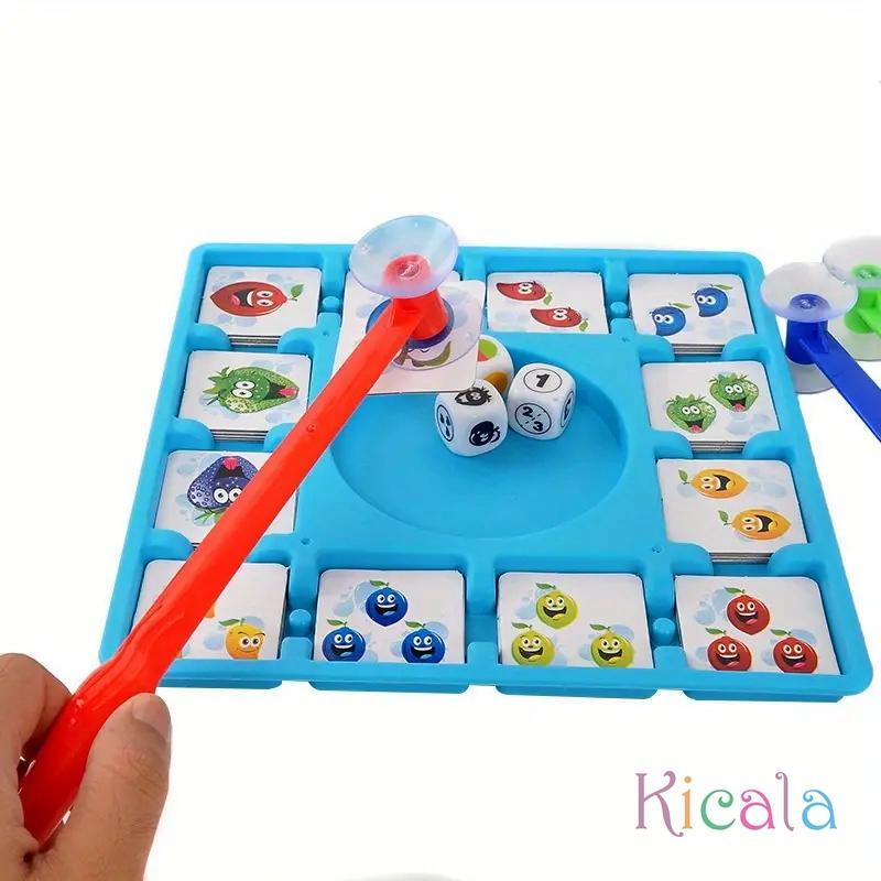 Fruit Suction Board Game for Kids Interactive Parent-Child Party Game Educational Puzzle Toy Reaction Training Mixed Color Gift