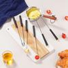 6Pcs Fondue Forks Stainless Steel Corrosion Resistant Long Forks for Cake Chocolate Fruits Cheese Fondue Forks Set