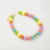 Solid Color Acrylic Bead Necklace Sweet Candy Colored Bead Fashion Cute Bohemian Handmade Colorful Collarbone Chain