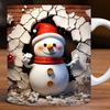 Christmas Snowman Ceramic Coffee Mug Tea Cup