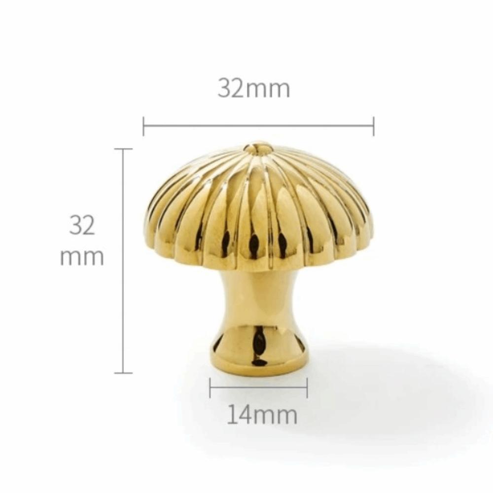 Klassischer Messing Schranktürgriff Goldene Regenschirmform Messinggriffe Europäischer Stil Kleiderschrankknöpfe Schrank Schublade