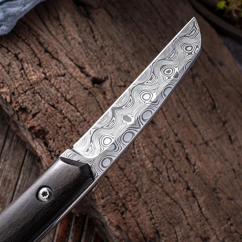 Damascus Pattern Stainless Steel Forged Kitchen Fruit Knife Boning Knife Meat Knife Vegetable Knife Knife