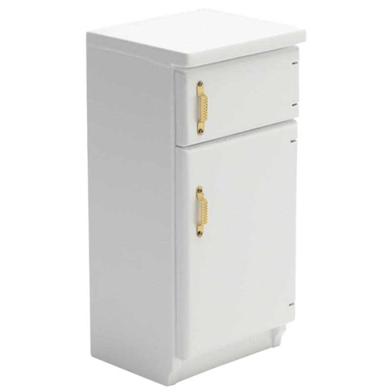 

1:12 Dollhouse Miniature Refrigerator Model Holiday Party Decoration Toy Ornament for Kindergarten School Student 1