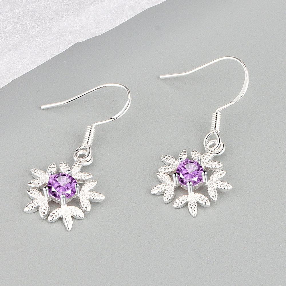 Lindon Kolczyki ze stopu miedzi z cyrkoniami Kolczyki wiszące dla kobiet Prezenty weselne