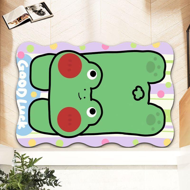 

Дофаминовый коврик для ванной из диатомовой грязи, мягкий коврик для пола, мультяшный милый коврик с животными, туалетный коврик, нескользящий впитывающий коврик для ног 40X60cm 15.7X23.6in