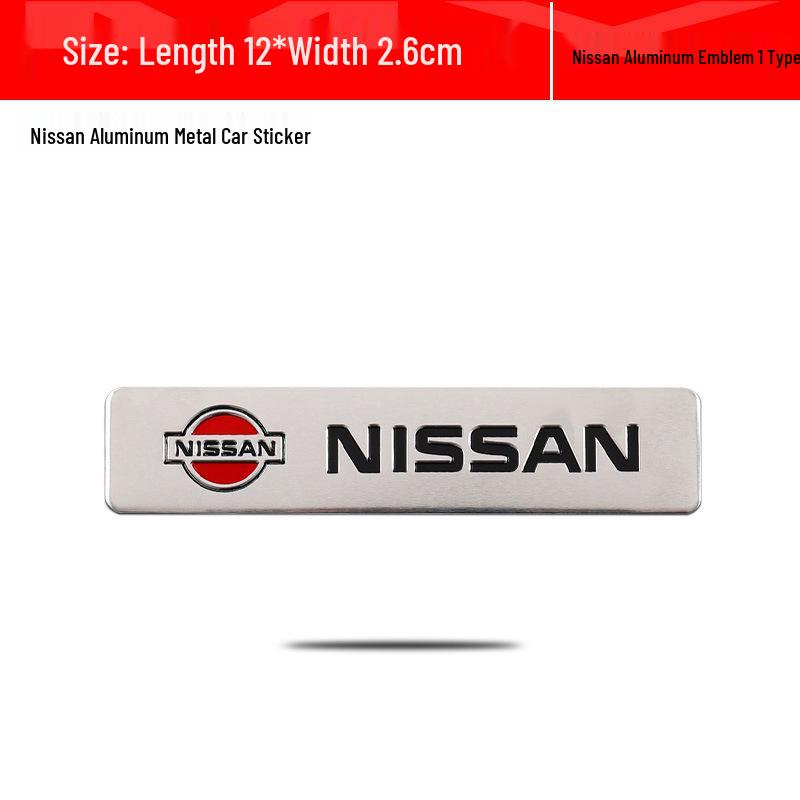 Nissan Sylphy, Qashqai, Teana, X-Trail, Kicks Nismo Aluminiowa Naklejka Samochodowa