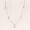 Vintage Stainless Steel Zircon Star Charms Necklaces For Women Elegant Luxury 18k Gold Plated Chain Necklace Choker Jewelry