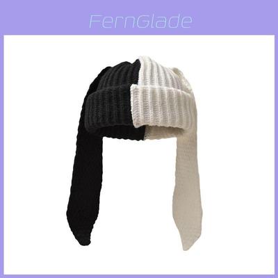 Knitted Long Eared Cat Hat For Women Winter Warmth Cozy Fashion Accessory