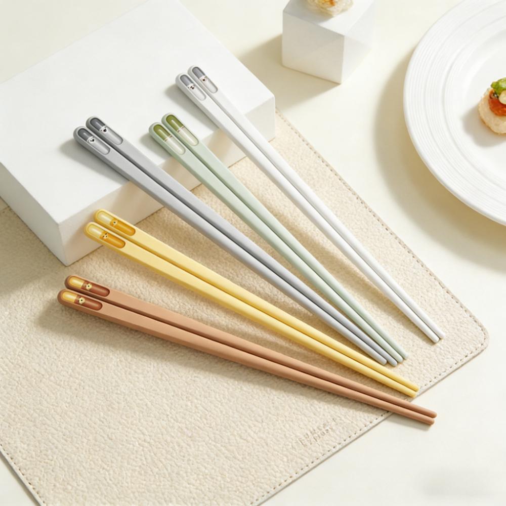 High Temperature Resistant Alloy Chopsticks High-end Cartoon Tableware New Household Antibacterial Anti Slip Anti Mold Chopstick