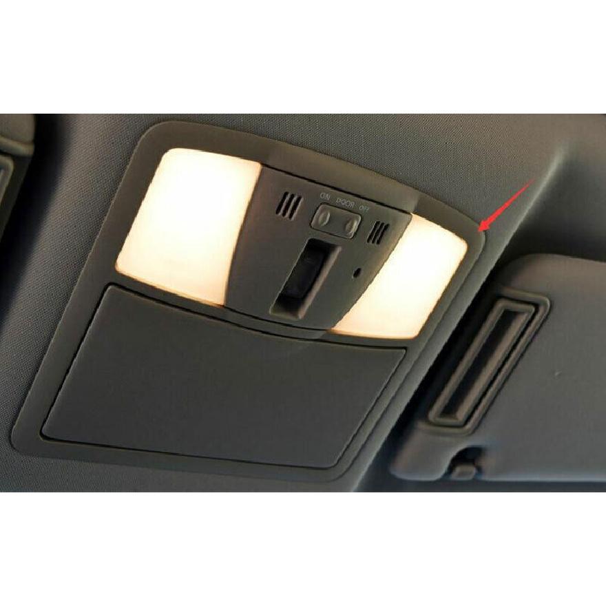 Front Reading Lamp Frame Cover Trim For Nissan Armada Y62 2017-2020 Carbon Fiber