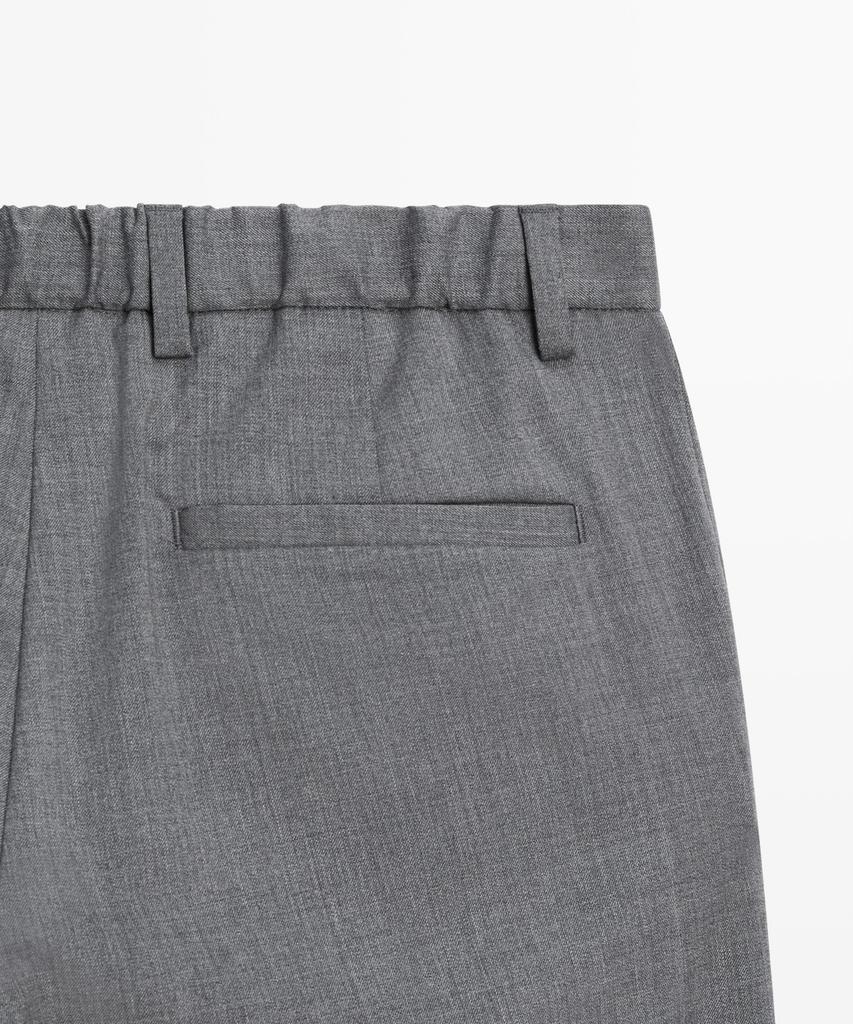 Masimodutti Cool Wool Blend Pintuck Pants