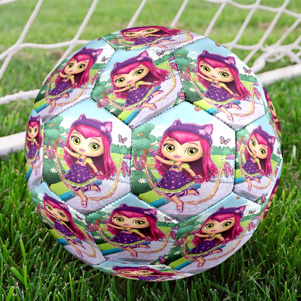 Little Charmers Theme Size 5 Soccer Ball, Suitable for Both Indoor and Outdoor Matches, a Gift Suitable for Everyone.