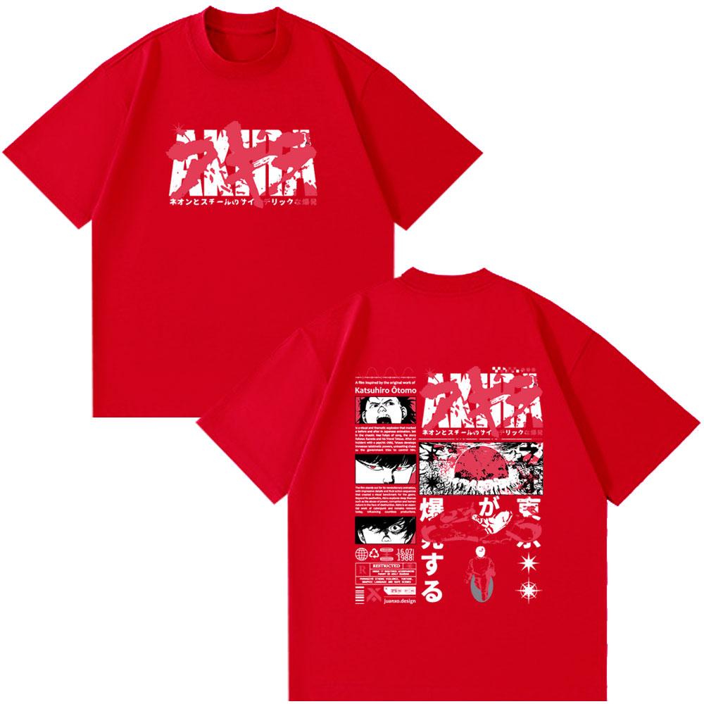 

Anime Akira Vintage Washed T Shirts 90s Japanese Unisexga Shotaro Kaneda T-shirt Unisex Women Fashion Funny Style Clothes Summer Tees S