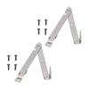 2 Set Folding Support Hinges Lid Lift Up Stay Hinge for Wooden Boxes Cabinet Cupboard Furniture