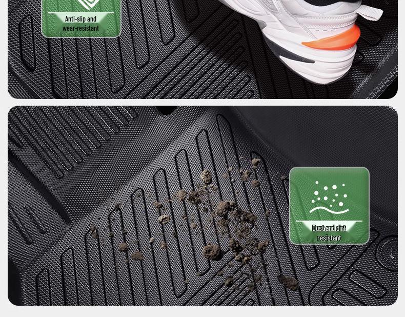 Volkswagen Teramont X Floor Mats, 17-24 Models, Fully Enclosed 7-Seater TPE