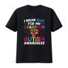 Autism Awareness Grandma Grandpa I Wear Blue For My Grandson T Shirt vintage Washed Soft Slightly streetwear Stylish homme