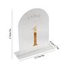 Clear Arch Acrylic Table Numbers with Stand White Arch Wedding Table Numbers for Centerpiece Reception Wedding Party Event