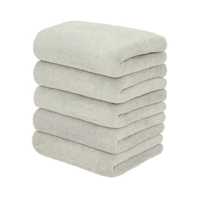 Reck Geki Ochi-kun Microfiber Face Towel 5 Pieces (Gray) Soft Texture Ultra-fine Fibers / High Absorbency Quick Drying Even When Wet