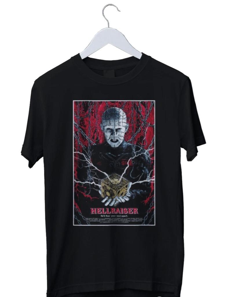 Men's and Women's T-shirts Hellraiser Vintage Movie Graphic