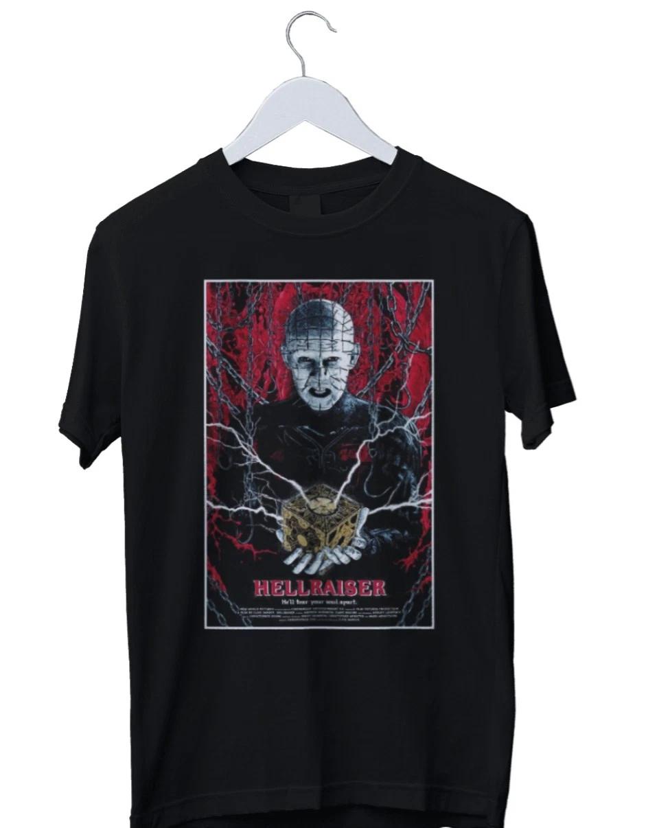 Men s Vintage Movie Hellraiser Vintage Movie Mens Graphic T-Shirt S... S