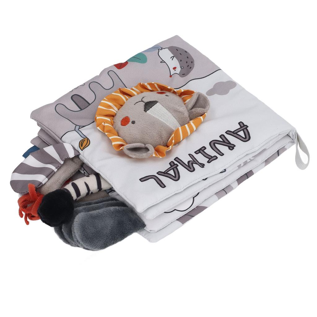 Baby Cloth Books Chewable 3D Educational Early Learning Soft Baby Animal Cloth Books for Over 4