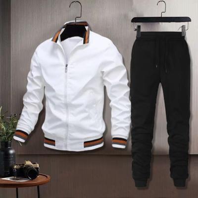 Erkek Takım Elbise Rahat Moda Nefes Ceket Spor Pantolon Kış Sonbahar Ceket Erkek Jogger Ev Okul için Açık Spor