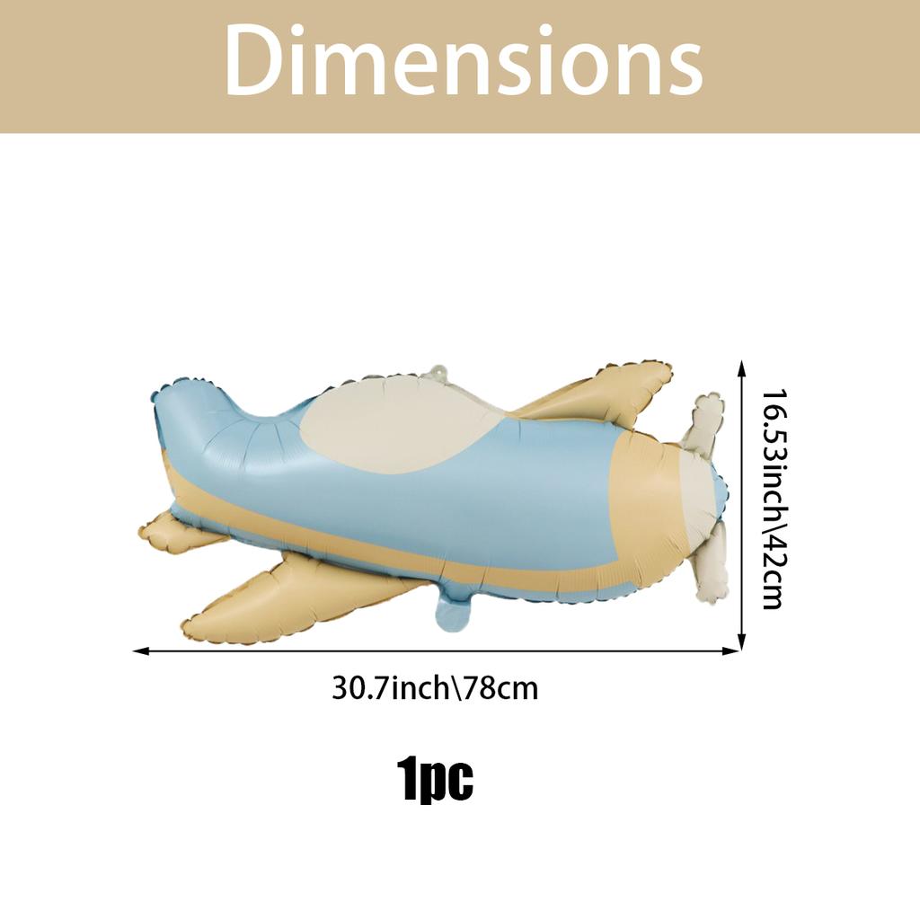 1pc-Matte Triple Layer Cake Aluminum Foil Balloon/Matte Airplane/Matte Rainbow/Matte Police Car/Matte Retro Balloon, Party