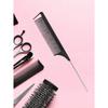 Stainless Steel Pointed Tail Comb, Professional Hair Styling & Parting Comb, Salon Hairdressing Tool,Suitable for Real Hair Wigs