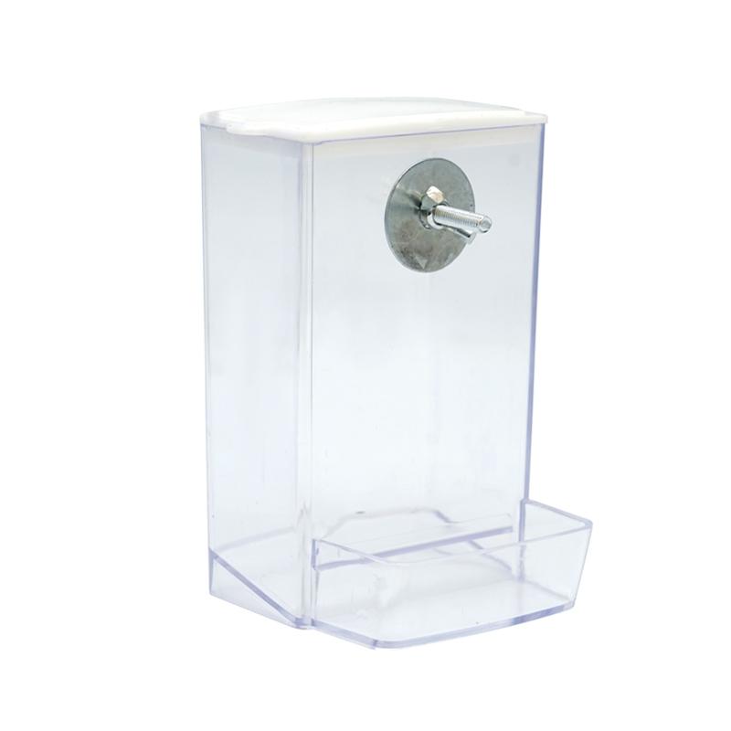 

Automatic Bird Feeder Parrot Quail Cage Hanging Feeder Box Automatic Anti-spill Mount Budgie Cockatiel Conure Food Dispenser чистый